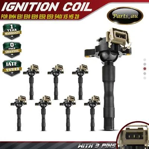 Set of 8 Ignition Coils for BMW E31 E38 E39 E52 E53 540i 740iL 840i X5 M5 Z8 - Picture 1 of 8