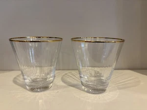 anthropologie Annecy Double Old Fashioned DOF Glasses Set Of 2 - Picture 1 of 3