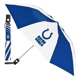 Ombrello automatico con licenza Indianapolis Colts NFL con pulsante e pieghevole - Foto 1 di 1
