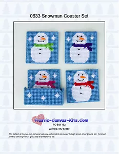 Juego de montaña rusa Snowman - patrón o kit de lona de plástico - Imagen 1 de 1