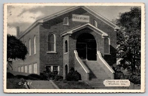 Kirche Christi Winfield Alabama AL 1940 Postkarte - Bild 1 von 2