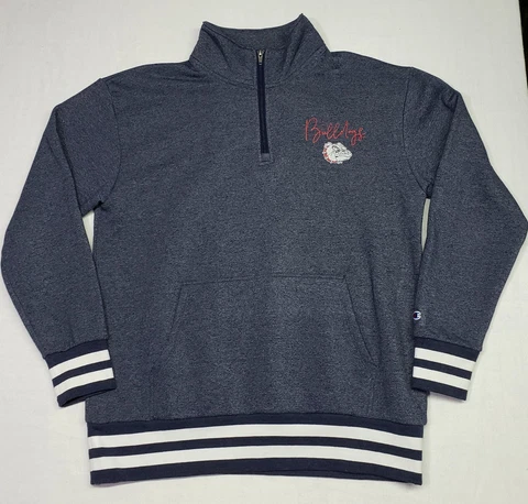 Champion Authentic Athleticwear Gonzaga Bulldogs Pullover Sweater Jacket Mens L Cover