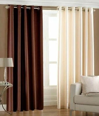 New 2 Piece Eyelet Window Curtain Set - 5 feet  - Image 1 of 3