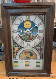 Vintage 1970s Mechtronics Fairfield Planters Wall Clock Model No 4 ~Tested Works - Picture 1 of 8