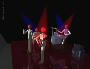MARIO STRACK - The Band 4 limitiert Grafik Original signiert Druck Bilder Kunst - Bild 1 von 3
