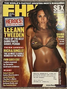 may 2003 FHM #32 Leeann Tweeden sexy cover Shania Twain + Jill Ritchie + Gisele - Picture 1 of 1
