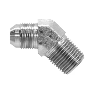 2503-12-08 HYDRAULIKVERSCHRAUBUNG 3/4 ZOLL AUSSENGEWINDE X 1/2 ZOLL AUSSENGEWINDE ROHR 45 GRAD - Bild 1 von 1