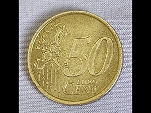 Italienische 50 cent Münze - Bild 1 von 4