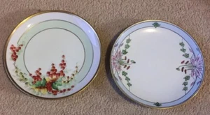 2 Vintage 6 1/2” Hand Painted Steuffer Decorative Plates - Picture 1 of 9