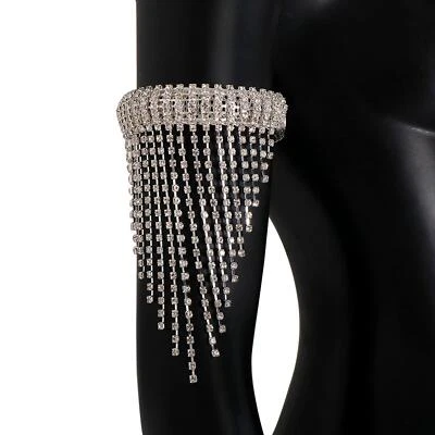 Oberarm Manschette Armband Quaste Kette Strass Statement Schmuck für Damen - Bild 1 von 4