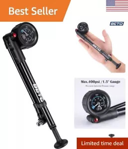 High Pressure Shock Pump - 400 PSI Max for MTB Bike Fork & Rear Suspension - Picture 1 of 10