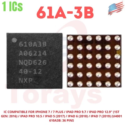 Fabricante de equipos originales iPhone 7 y iPhone 7 Plus 610A38 610A3B IC Chip Tristar IC U4001 carga 1 pieza Foto 1 de 2