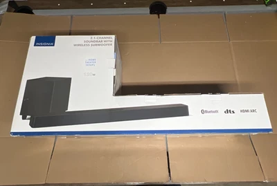 Insignia 2.1 Channel Soundbar Wireless Subwoofer DTS:Virtual X NS-HTSB2123 #5268 - Image 1 of 2