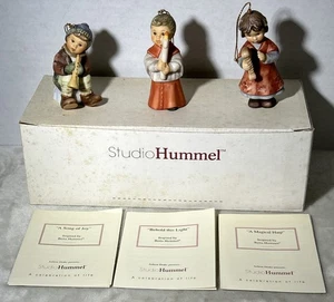 Goebel Studio Hummel Set di Ornamenti Natalizi 17 #96055 Luce Canzone Arpa Magica - Foto 1 di 10