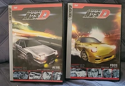 Initial D TokyoPop DVD 1 &2 AE86, FD3S - Image 1 of 4