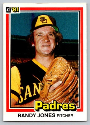 1981 Donruss #122 Randy Jones San Diego Padres - Image 1 of 2