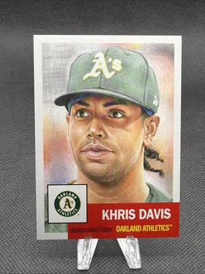 2019 TOPPS LIVING SET # 150 KHRIS DAVIS Oakland Athletics 2,976 Printed - Image 1 of 2