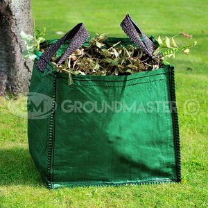 GroundMaster 180L Garden Waste Bags - Large Heavy Duty Refuse Sacks With Handles - Picture 1 of 30