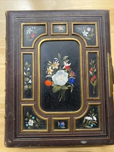 c1870 Italy GRAND TOUR 130 Pietra Dura Cabinet CDV Photographs Album - Picture 1 of 24
