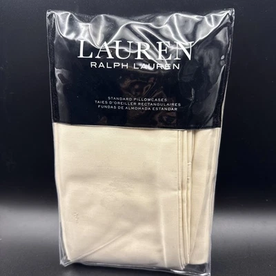 Ralph Lauren Spencer Solid Sateen 475 Thread Count STANDARD Pillowcases - Image 1 of 4