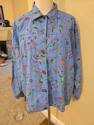 Chaqueta vintage con botones floral para mujer Tudor Court By Husband Foto 1 de 4