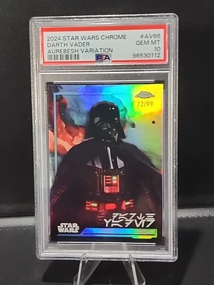 2024 Star Wars Chrome Darth Vader Aurebesh Variation /99 PSA 10 - Image 1 of 3