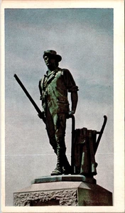 Postcard MA Concord Minuteman Statue Massachusetts  - Picture 1 of 2