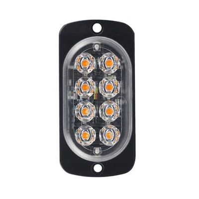 6500K 12V-24V 24W Universal Car Truck 8-LED Emergency Flash Light Signal Lamp - Image 1 of 4