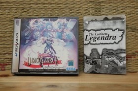 Dragon Force 1 no manual edition w/copid map Sega Saturn SS Japan VG!