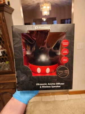 Disney Mickey Mouse Ultrasonic Aroma Diffuser + Wireless Bluetooth Speaker New🔥 - Image 1 of 4