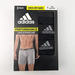 Boxer lungo Adidas uomo 3 pz nero piccolo performance intimo - Foto 1 di 6