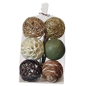 Decorative Balls for Centerpiece – Decorative Bowl Fillers, Assorted Rattan - Picture 1 of 7