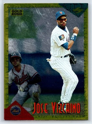 1994 Score Rookie & Traded Jose Vizcaino Gold Rush Parallel New York Mets #RT40 - Image 1 of 2