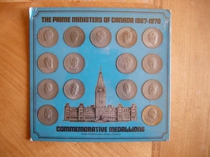 The Prime Ministers of Canada 1867-1970 Commemorative Medallions - Picture 1 of 8
