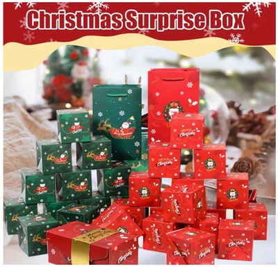 Caja de Regalo Sorpresa Explosión Caja de Dinero en Efectivo, 2025 Feliz Navidad Pop-Up CE Foto 1 de 4