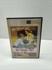 I'D CLIMB THE HIGHEST MOUNTAIN DVD Full Frame 20th Century Fox Cinema Archives - Picture 1 of 3