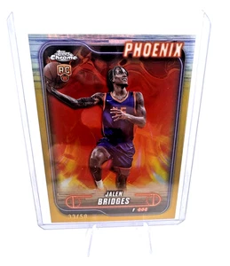 2024-25 Topps Chrome - Jalen Bridges #146 True Gold Refractor 33/50 (RC) Rookie - Picture 1 of 2