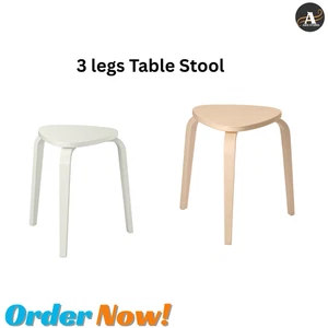 IKEA KYRRE Stool 3 legs Table Triangular Shaped Seat Kitchen Room Multicolour - Picture 1 of 14