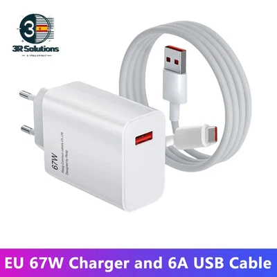 Cargador Xiaomi Original 67W USB Carga Super Rápida - Imagen 1 de 4