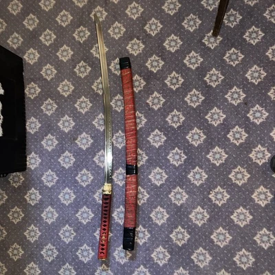 Navaja Katana Samurai Sword Arcilla Templada T10 Acero Full Tang Foto 1 de 4