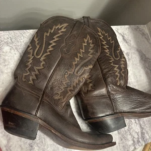 Old West Damen Westernstiefel Stil LF1534 braun Leder Größe 7,5 - Bild 1 von 6