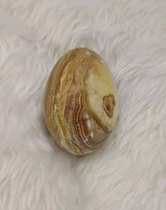 Solid Marble Egg Shape Stone Carved Vintage Marble Egg VGC - Picture 1 of 4