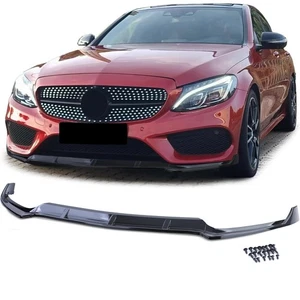 Front Spoiler Lippe Performance Glanz für Mercedes C Klasse W205 S205 2014-2018 - Bild 1 von 8