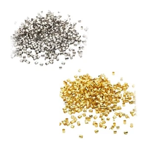 500 Crimp Tube Beads Loose Spacer Beads for Jewelry Making Necklace Bracelet - Picture 1 of 14