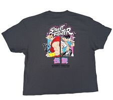 Capcom Street Fighter Shirt Unisex 4XL Gray/Purple Official Licensed Graphic T