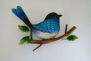 AUSTRALIAN FAIRY WREN METAL WALL ART OUTDOOR INDOOR HOME DECOR - Imagen 1 de 6