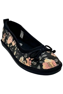 Planos para mujer Rocket Dog Radha negros florales Foto 1 de 3