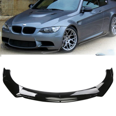 Glossy Black Front Bumper Lip Spoiler Splitter Body Kit For BMW E90 E92 E93 — 第 1/4 张图片
