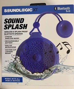 NEW SoundLogic XT Sound Splash Wireless & Bluetooth Speaker -Shower Gym Work NIB - Picture 1 of 5