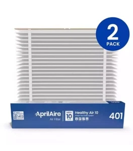401 - 16 in.*25 in.*6 MERV 10 FPR 10 Pleated Air Filter 2 PK Cleaner Model 2400 - Picture 1 of 1